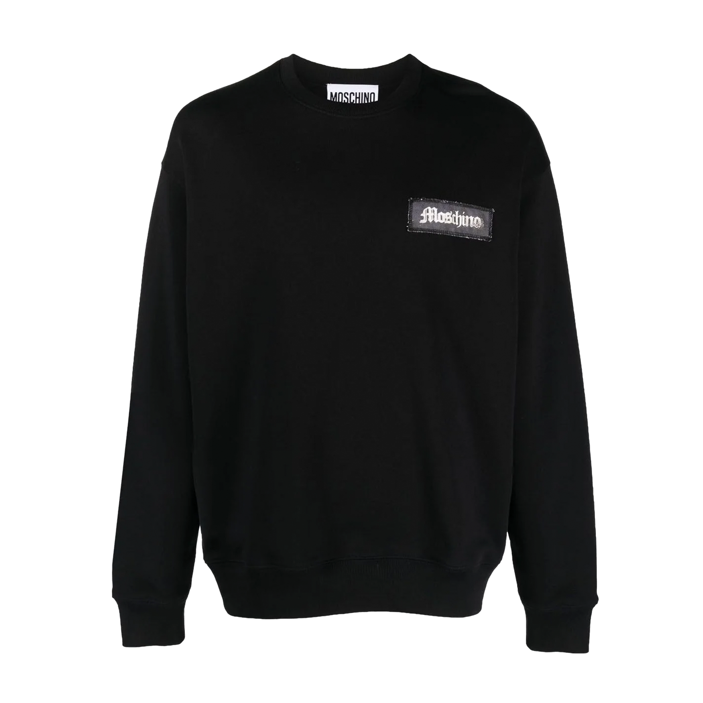 Buzo Negro Moschino Chest Logo