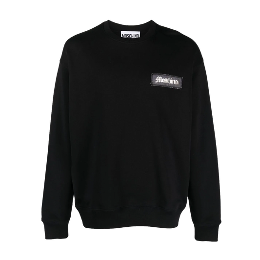 Buzo Negro Moschino Chest Logo