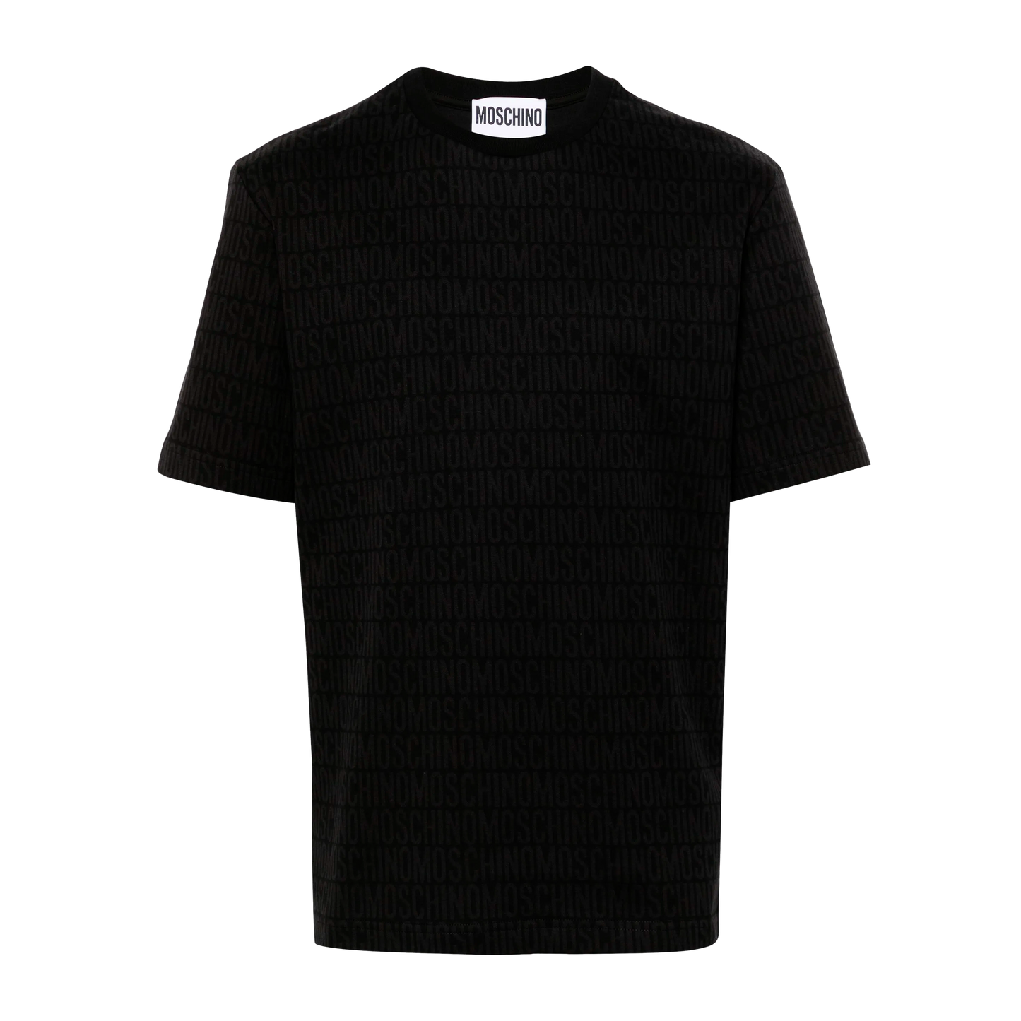 Camiseta Negra Moschino Monogram