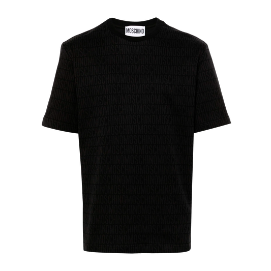 Camiseta Negra Moschino Monogram
