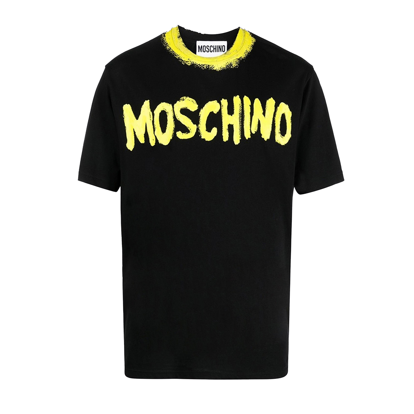 Camiseta Negra Moschino Couture Logo Neck