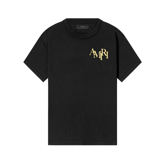 Camiseta Negra AMIRI Crystal Champagne