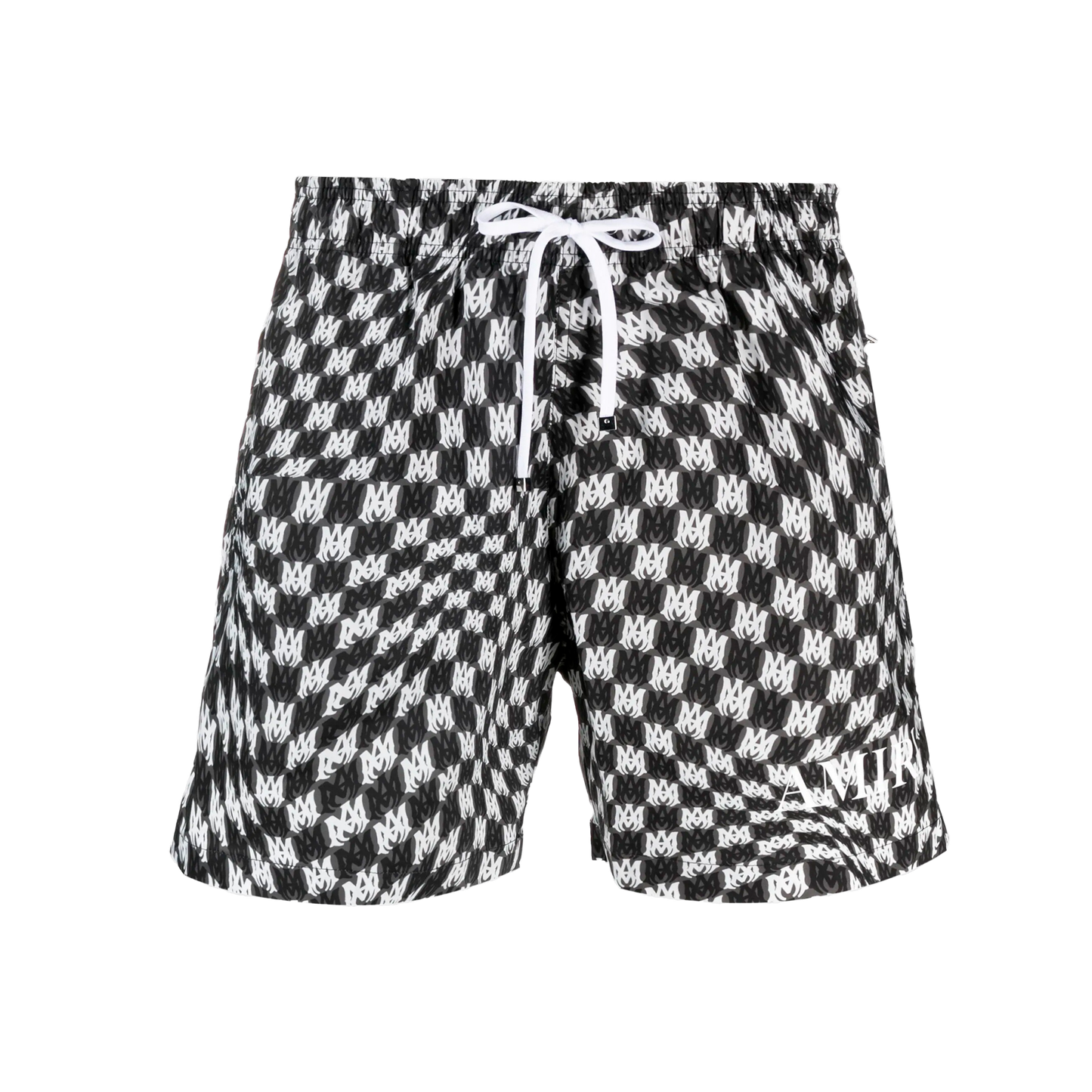 Pantaloneta Negra AMIRI Monogram Wave