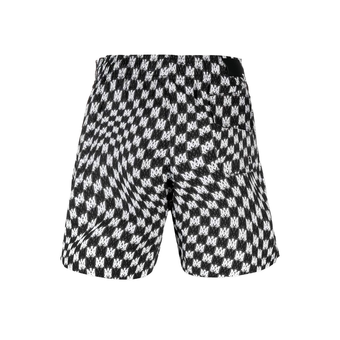Pantaloneta Negra AMIRI Monogram Wave