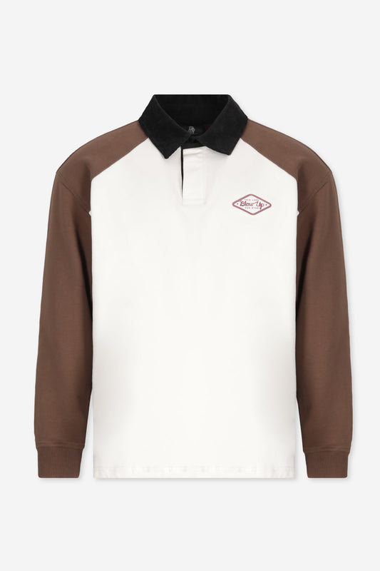 BADGE SAND CUT LONGSLEEVE POLO