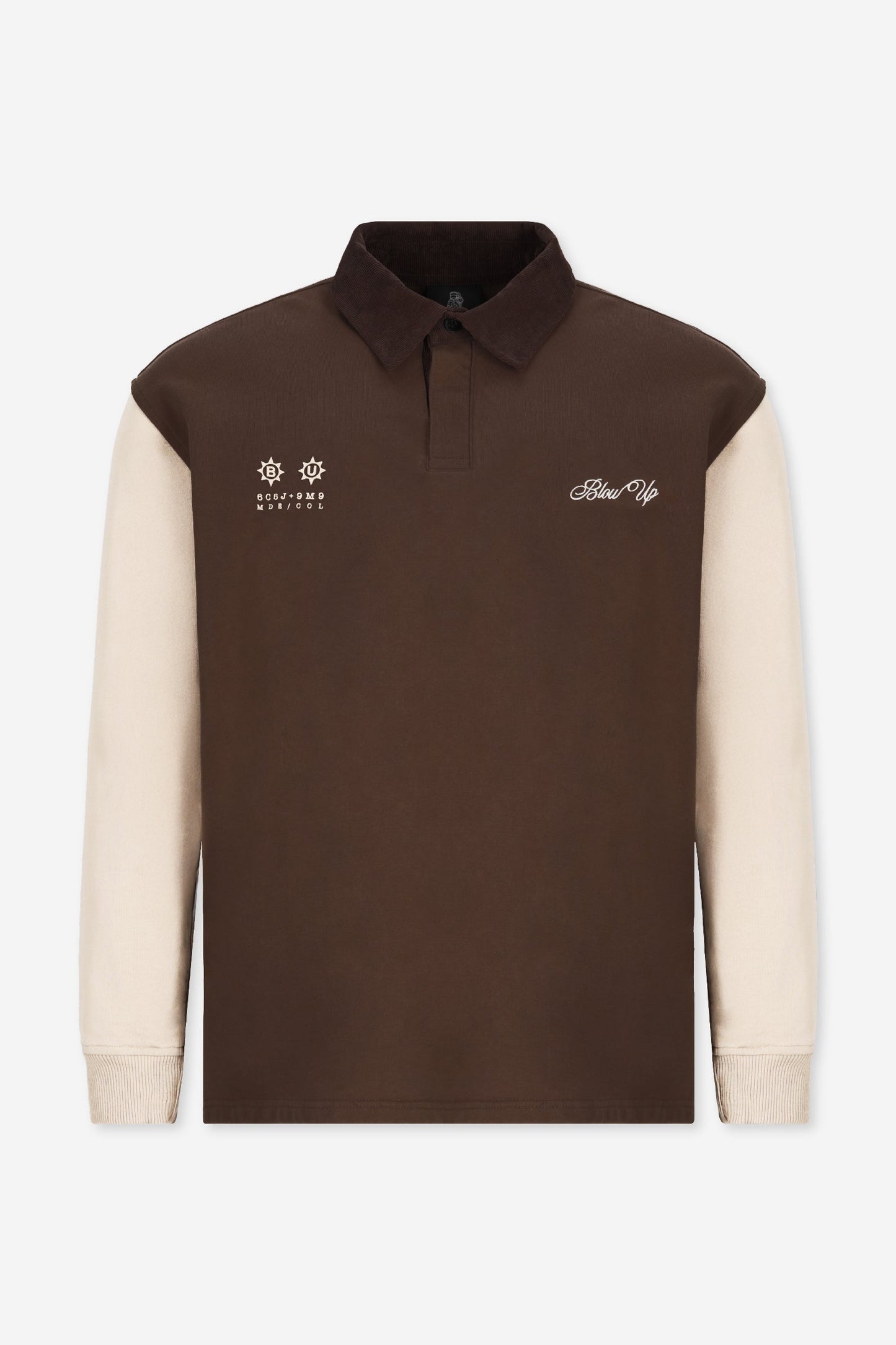 DESERT BROWN LONGSLEEVE POLO