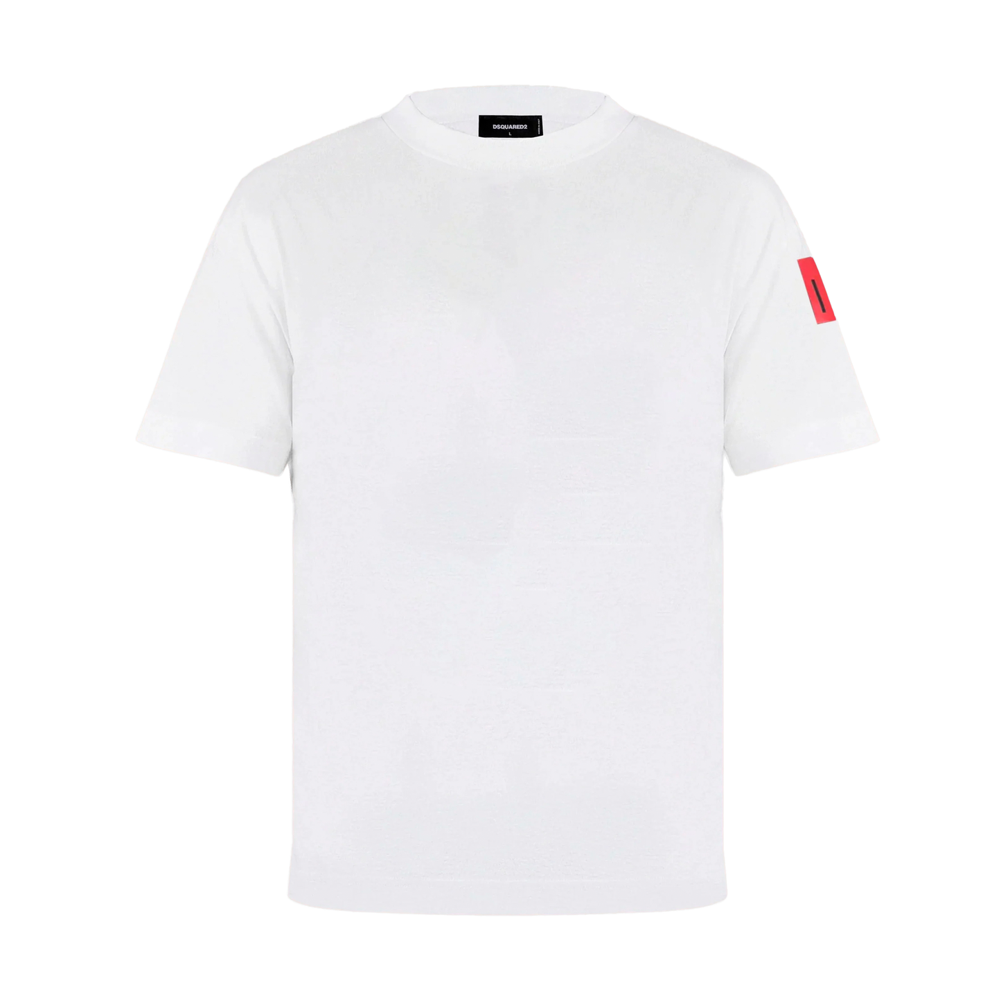 Camiseta Blanca Dsquared2 Rojo Icon Tag