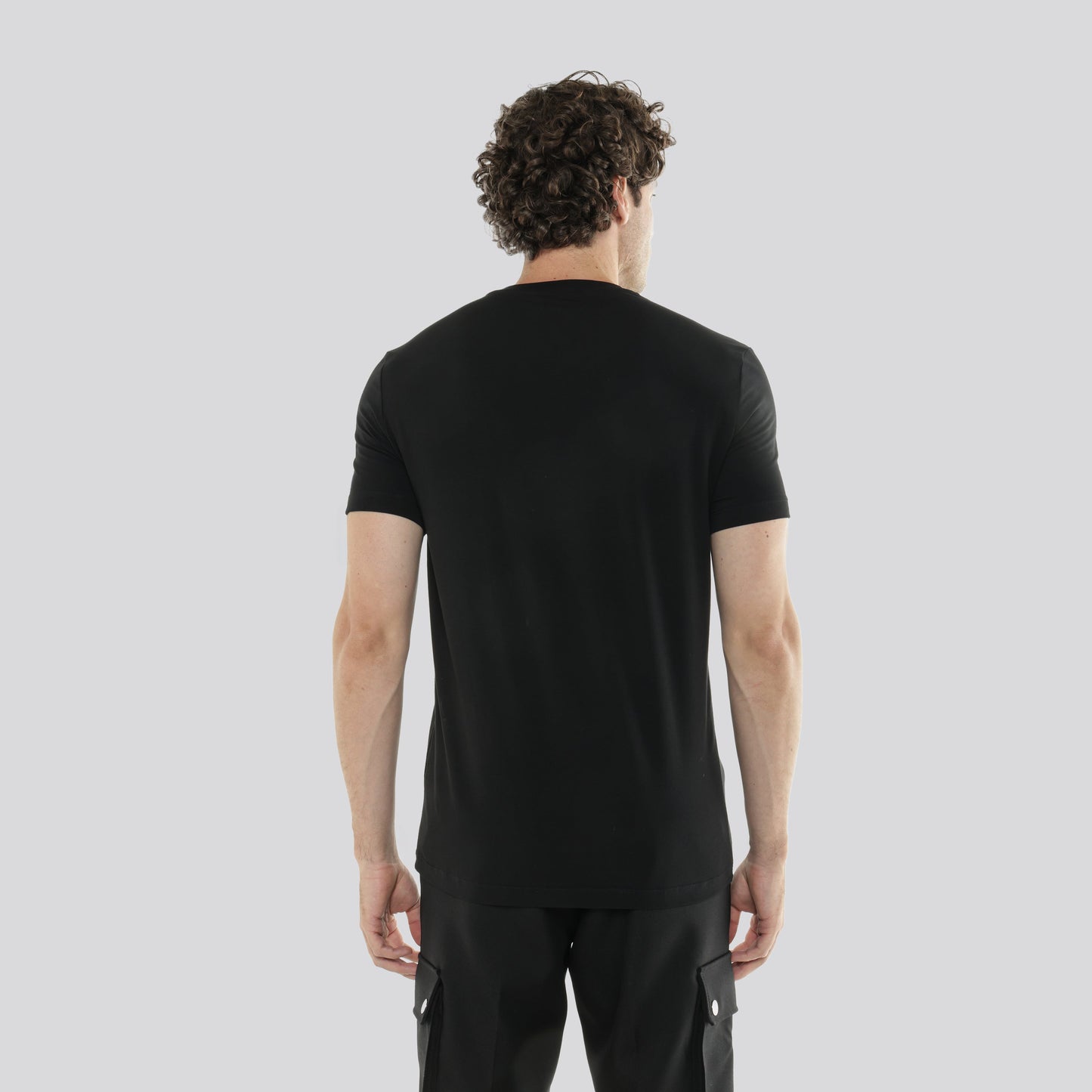 Camiseta Negra Dsquared2 Icon Side Blue