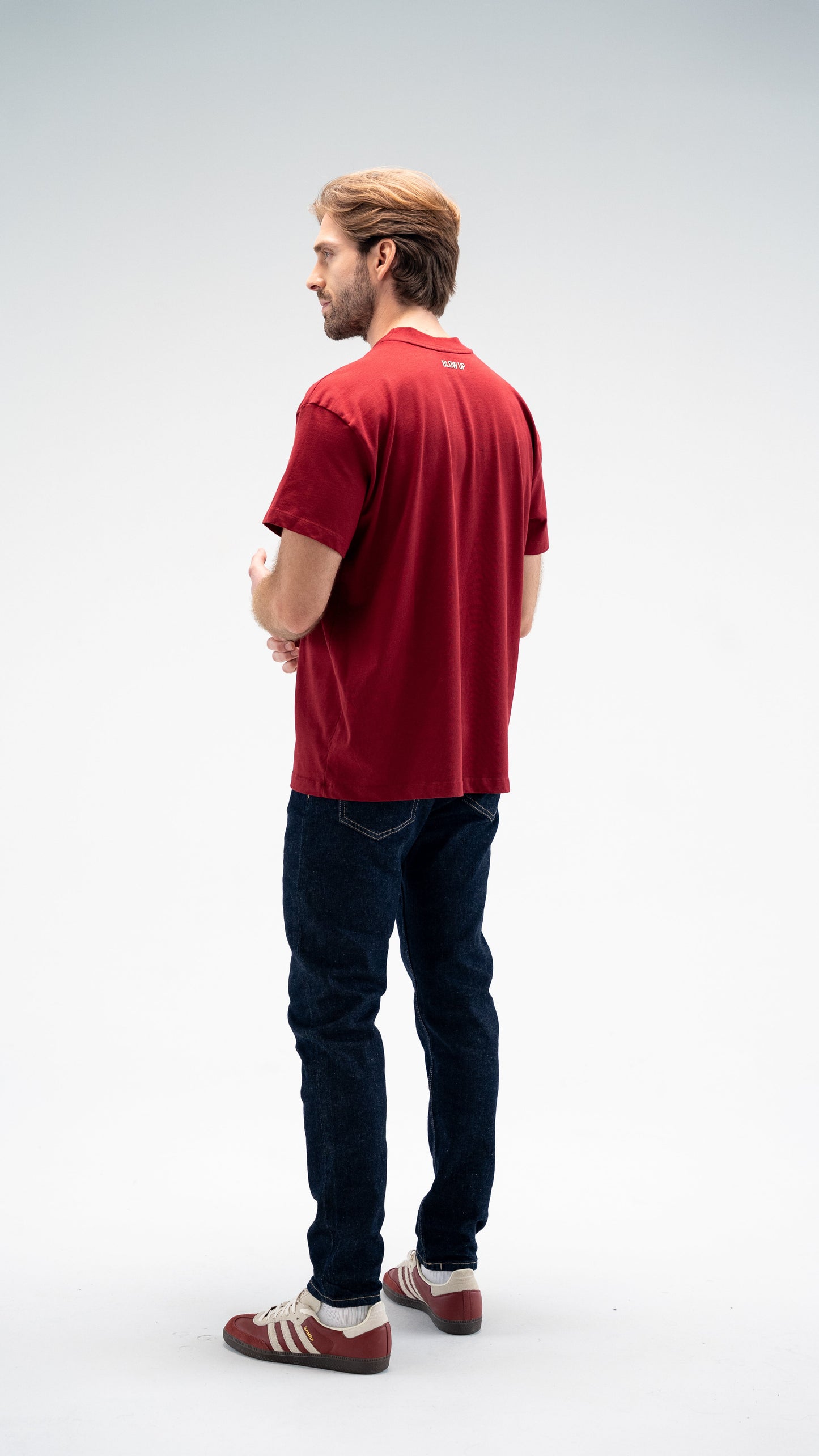 CORE REGULAR FIT RED WINE T-SHIRT