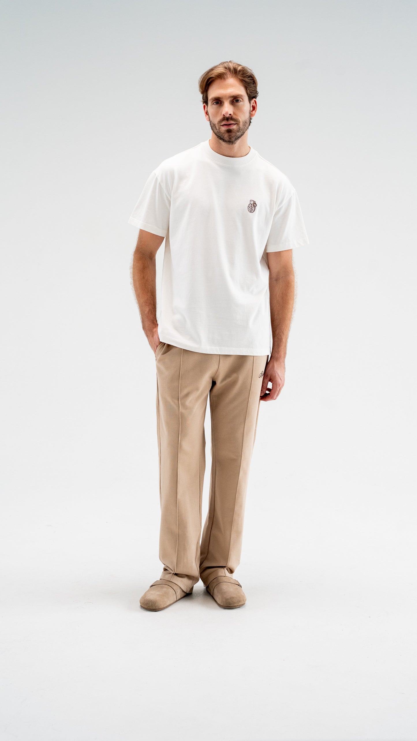 PRIME REGULAR FIT IVORY T-SHIRT