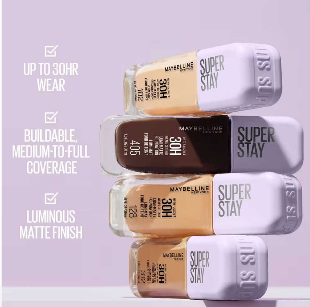 Maybelline - Super Stay Up to 30HR Wear Lumi-Matte Longwear Foundation