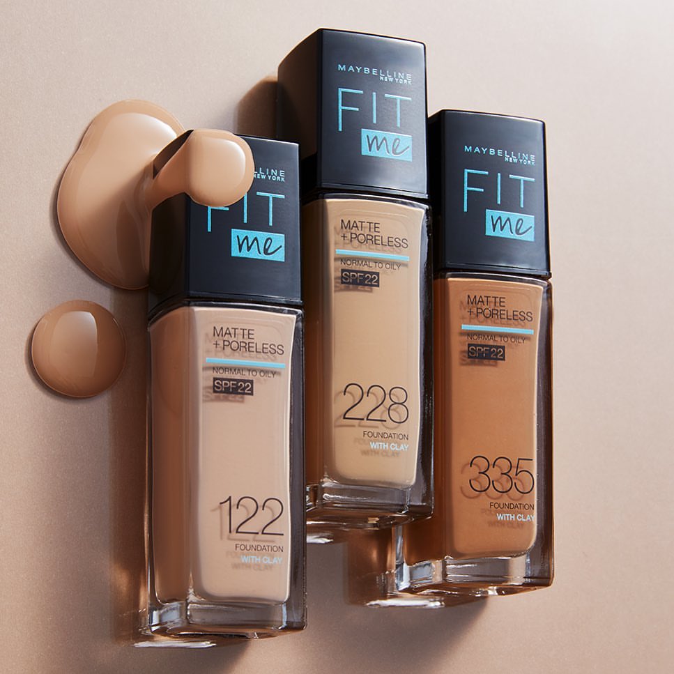 Base Fit Me Matte + Poreless Oil Free Foundation - Maybelline