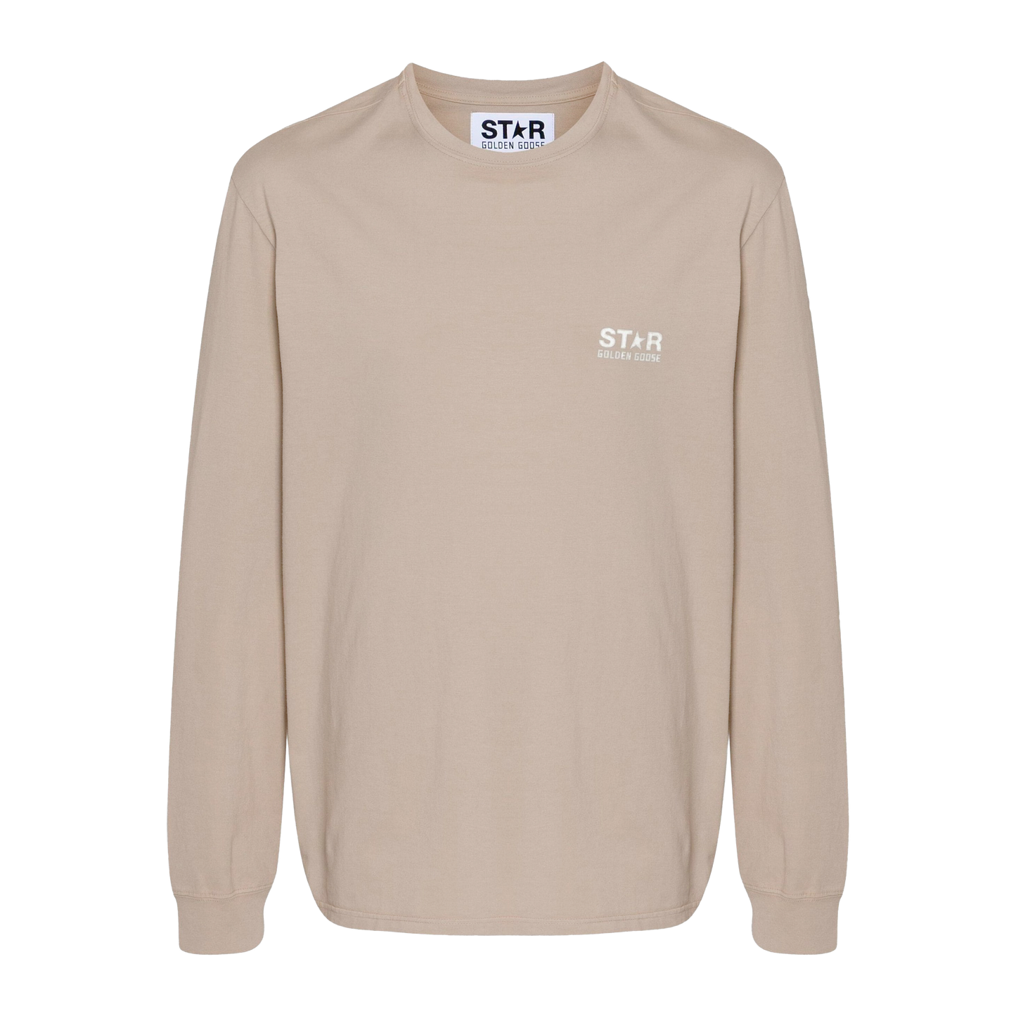 Camiseta Beige Golden Goose Stars M'S