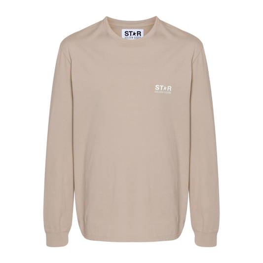 Camiseta Beige Golden Goose Stars M'S
