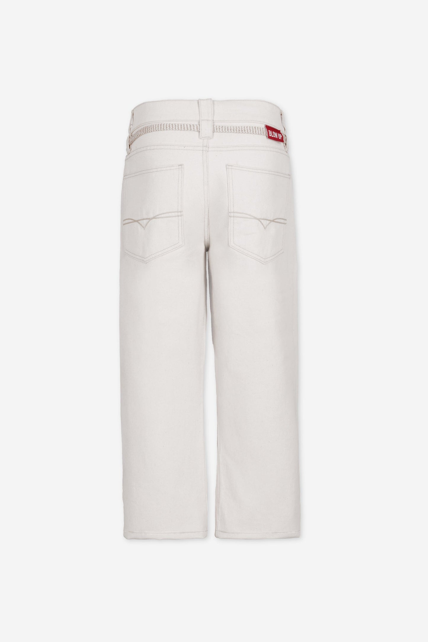 LASSO REGULAR FIT IVORY JEAN