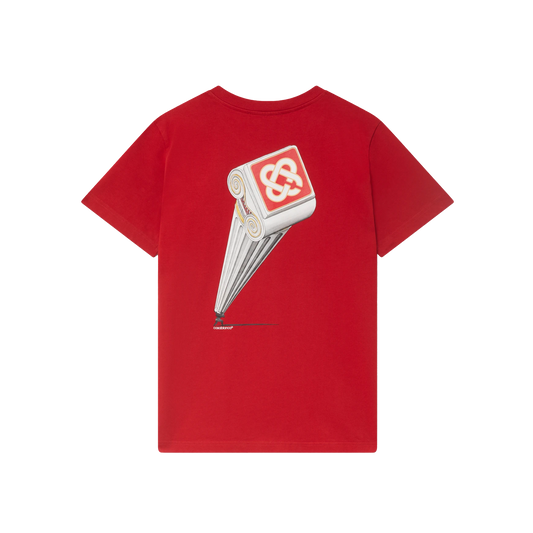 Camiseta Roja Casablanca Leaning Column