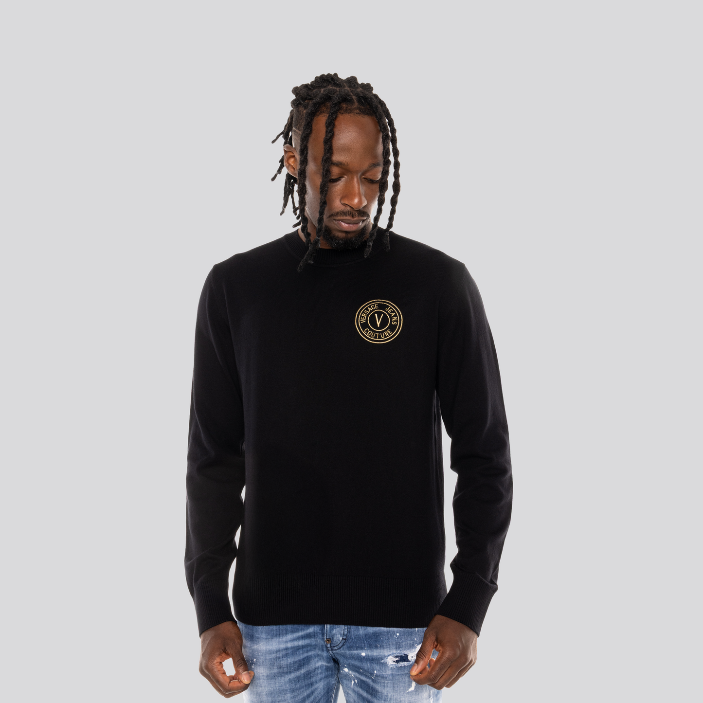 Buzo Negro Versace Jeans Couture Logo