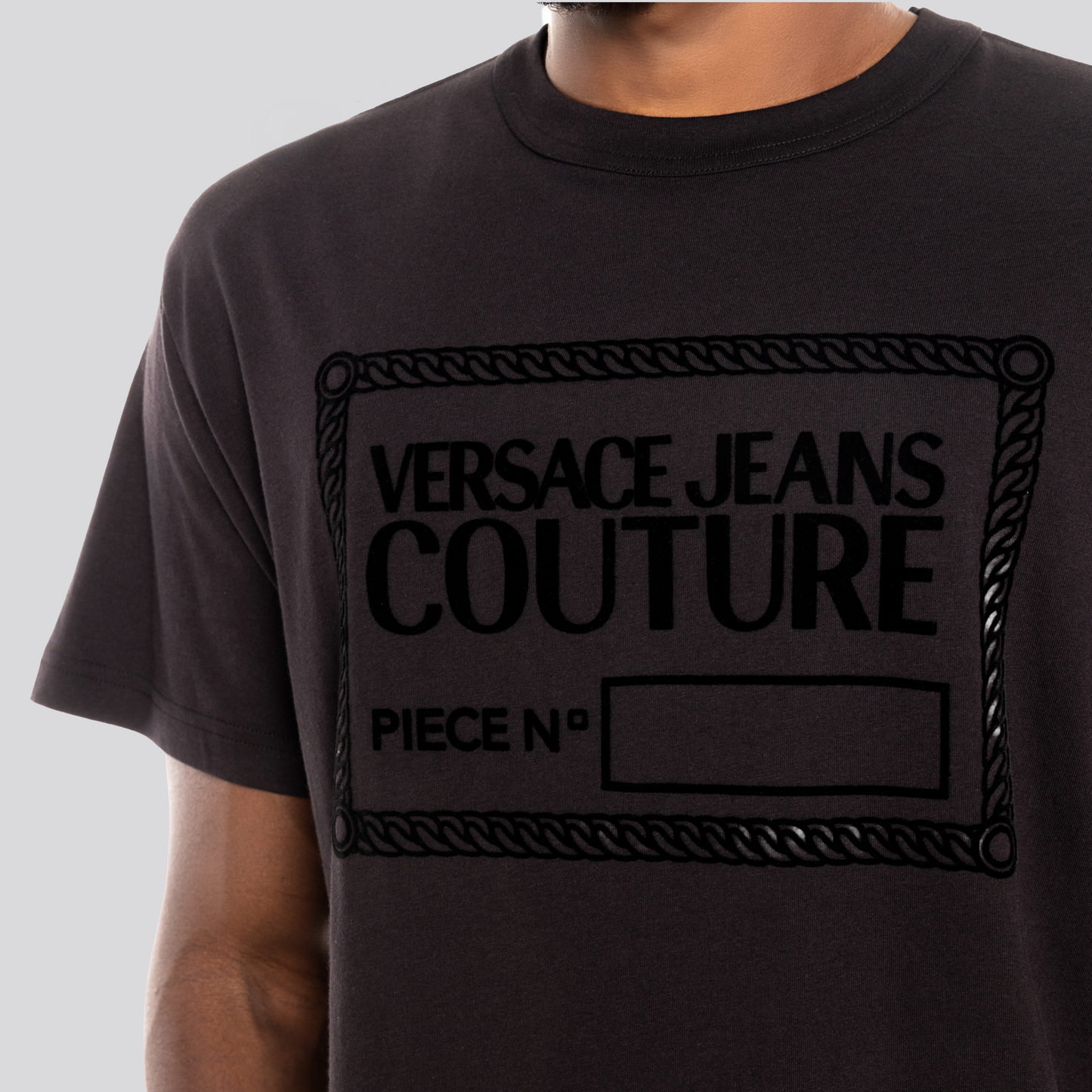 Camiseta Negra Versace Jeans Couture Logo