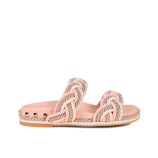 Sandalias Rosadas Valentino Rockstud Toe