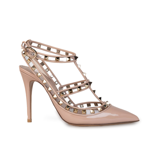 Tacones Rose Cannelle Transparente Valentino Multi Rockstuds