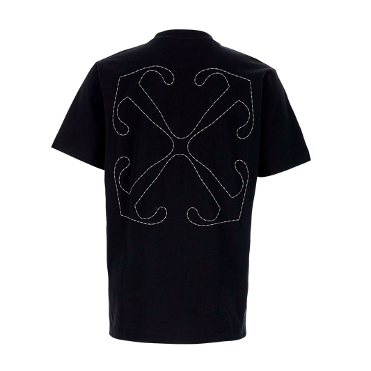 Camiseta Negra Off-White Stitch Arrow