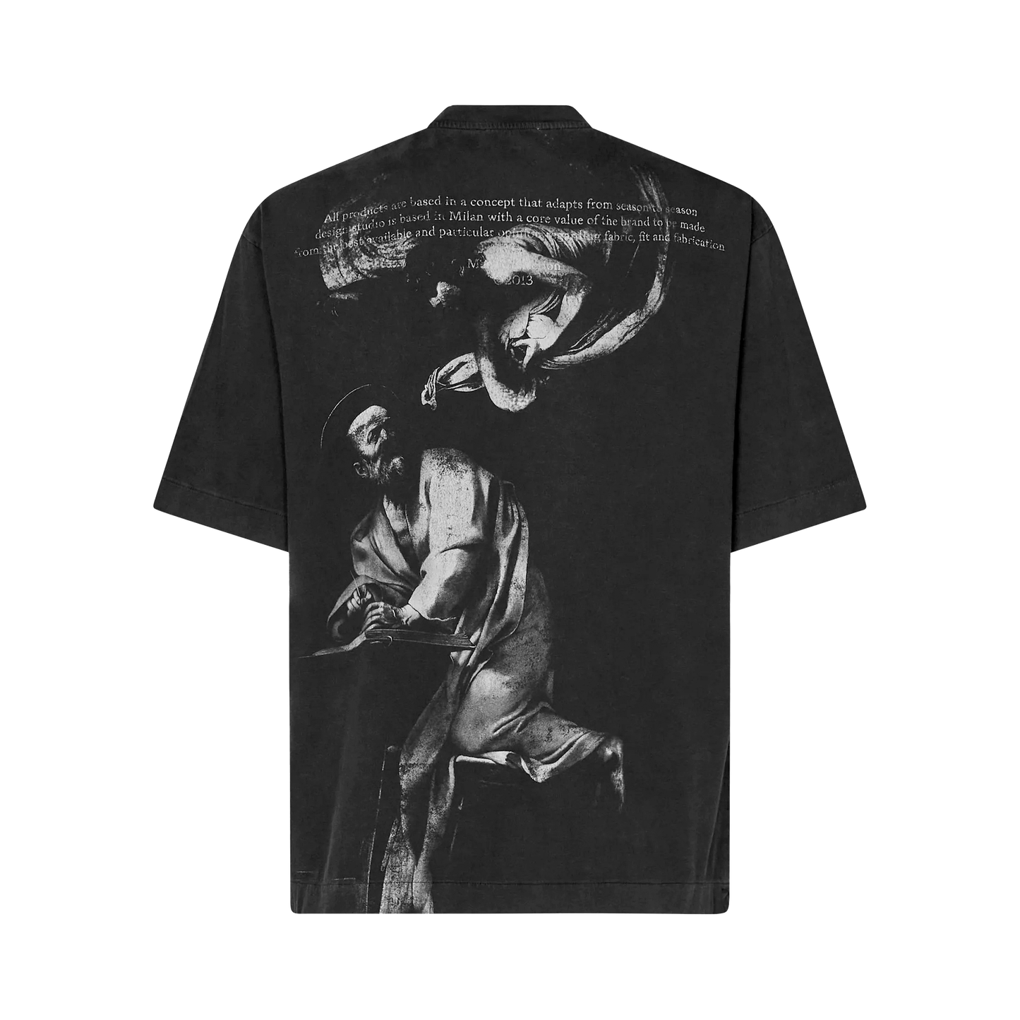 Camiseta Negra Off-White S.Matthew