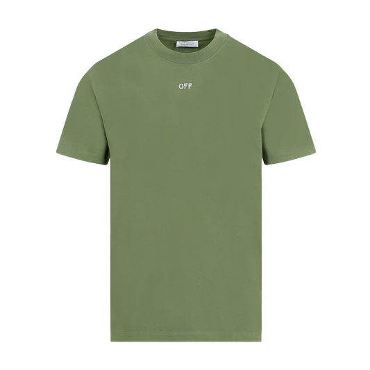 Camiseta Verde Off-White Stitch Arrow