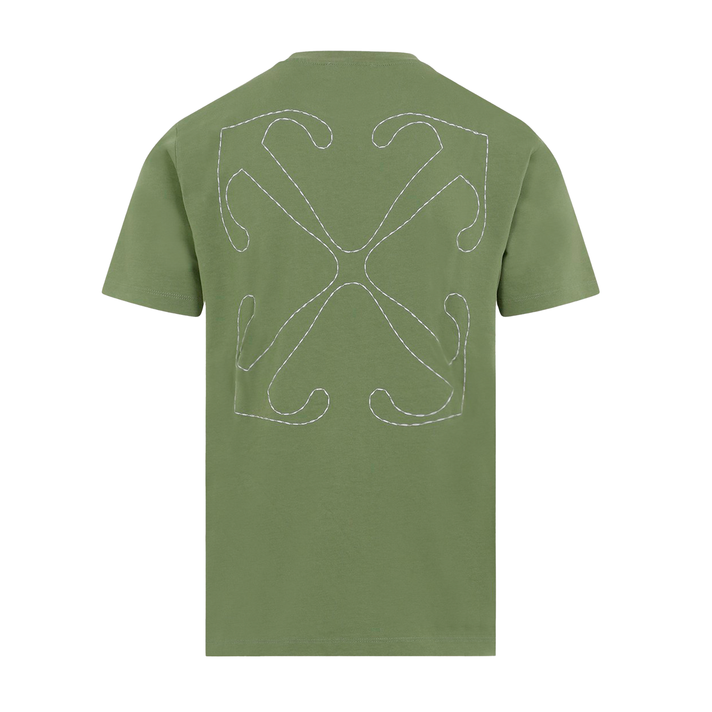 Camiseta Verde Off-White Stitch Arrow
