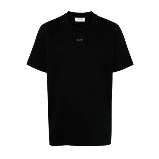 Camiseta Negra Rojo Off-White Off Stamp