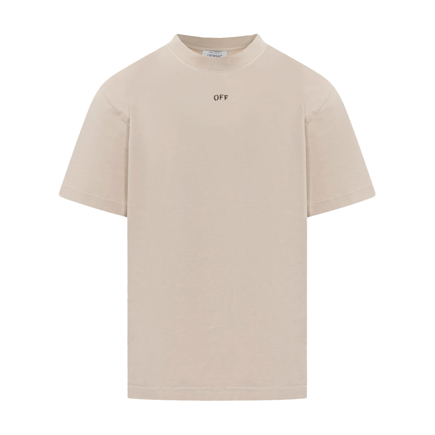 Camiseta Beige Off-White Off Stamp