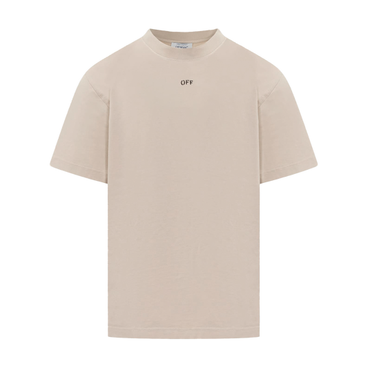 Camiseta Beige Off-White Off Stamp