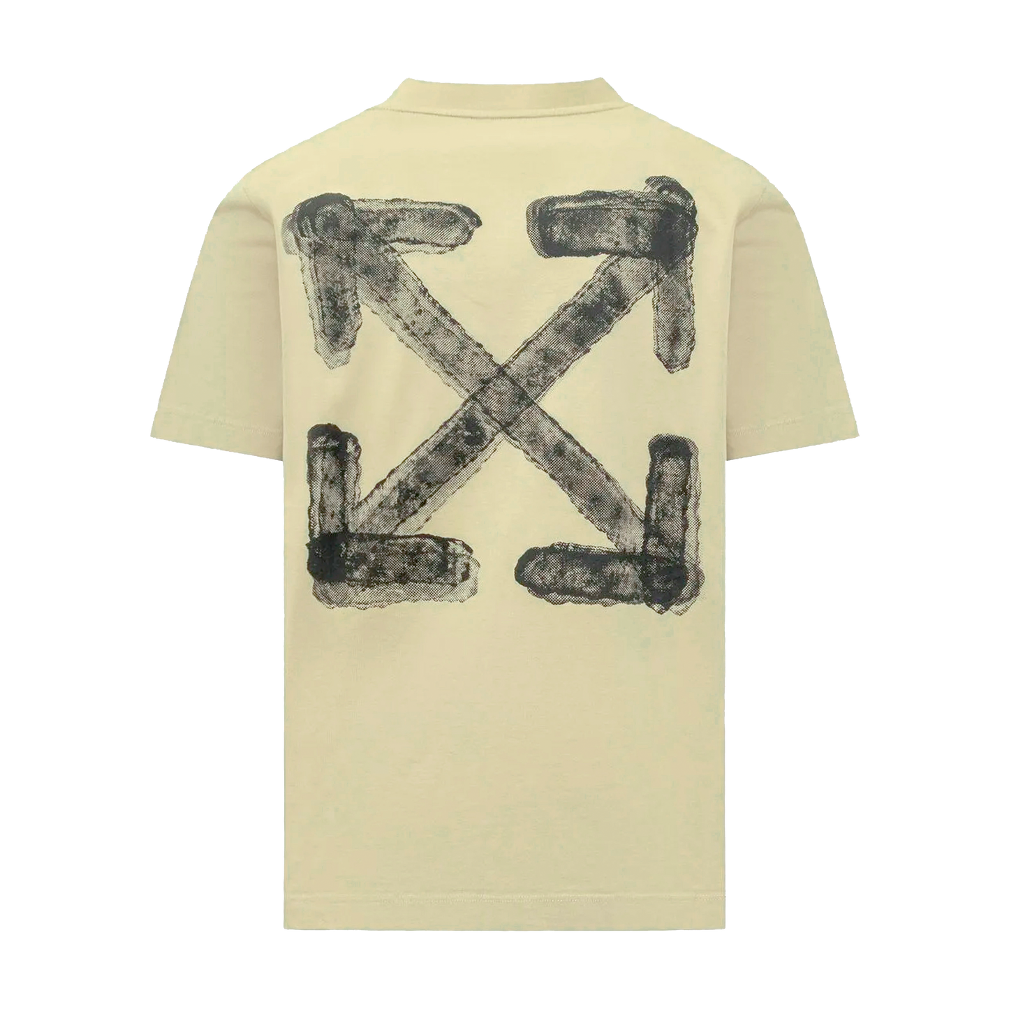 Camiseta Beige Off White Spray Arrow