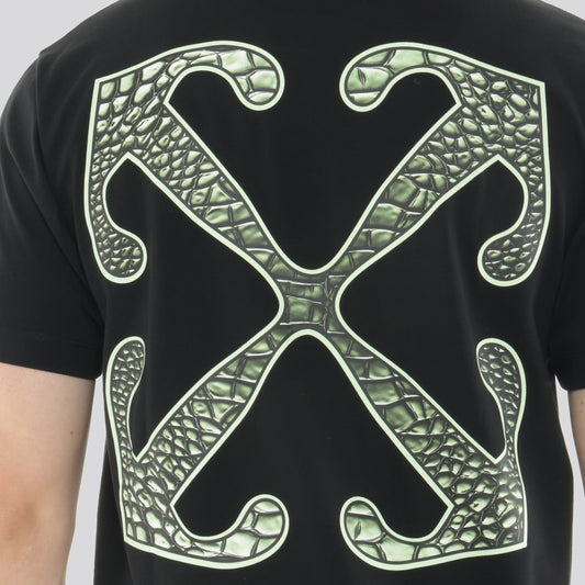 Camiseta Negra Off White Croco Arrow