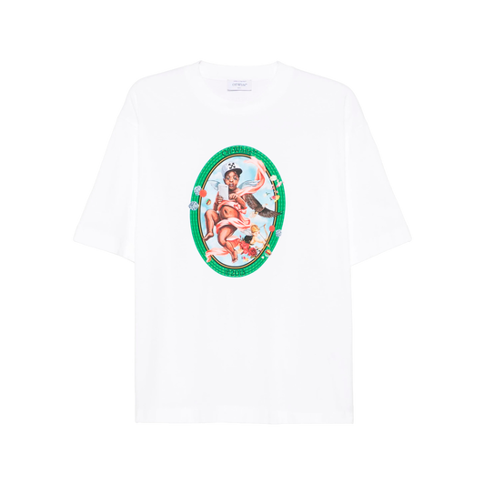 Camiseta Blanca Off-White Fresco Oval