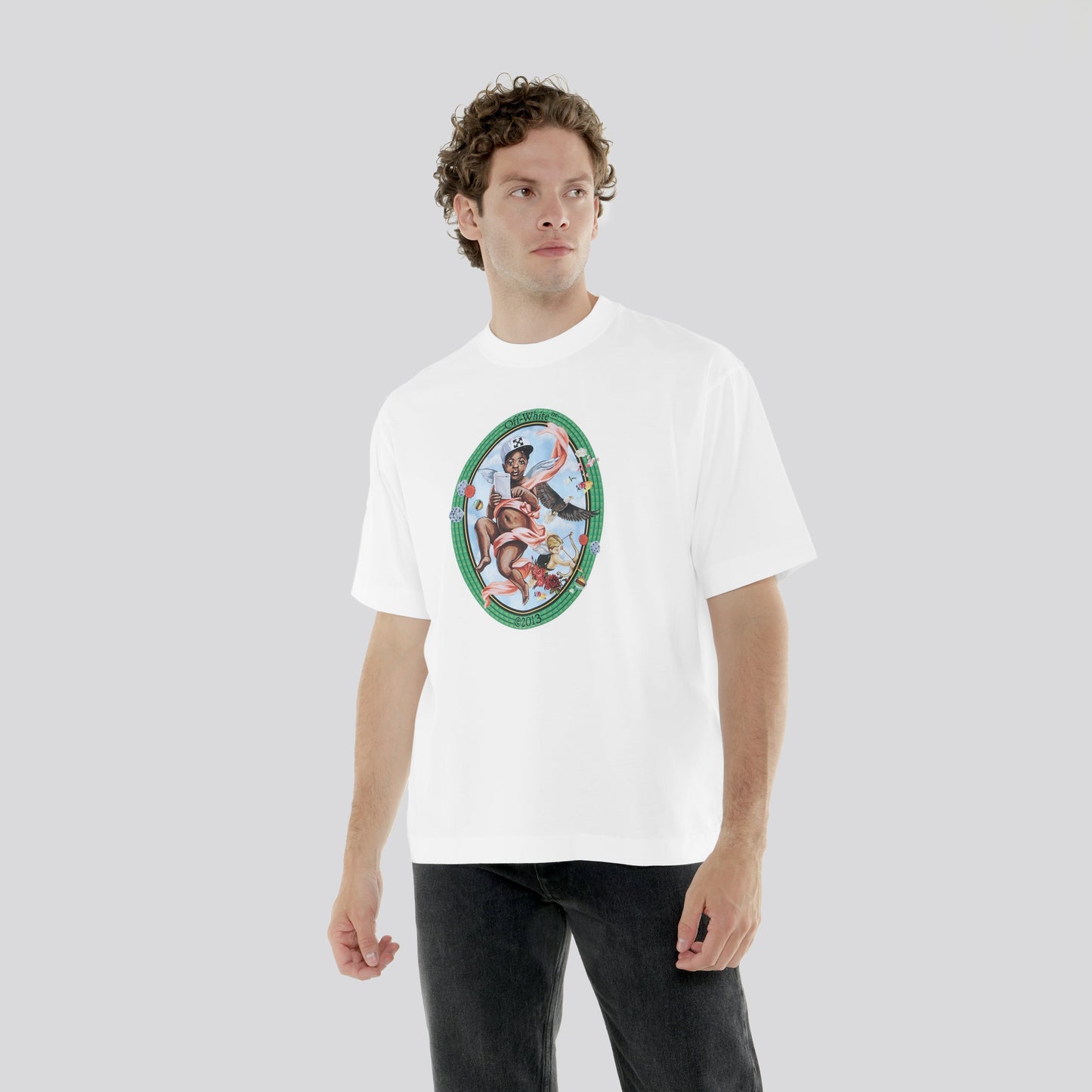 Camiseta Blanca Off-White Fresco Oval