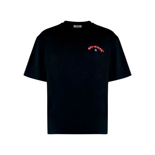 Camiseta Negra Off-White Star Arrow Skate