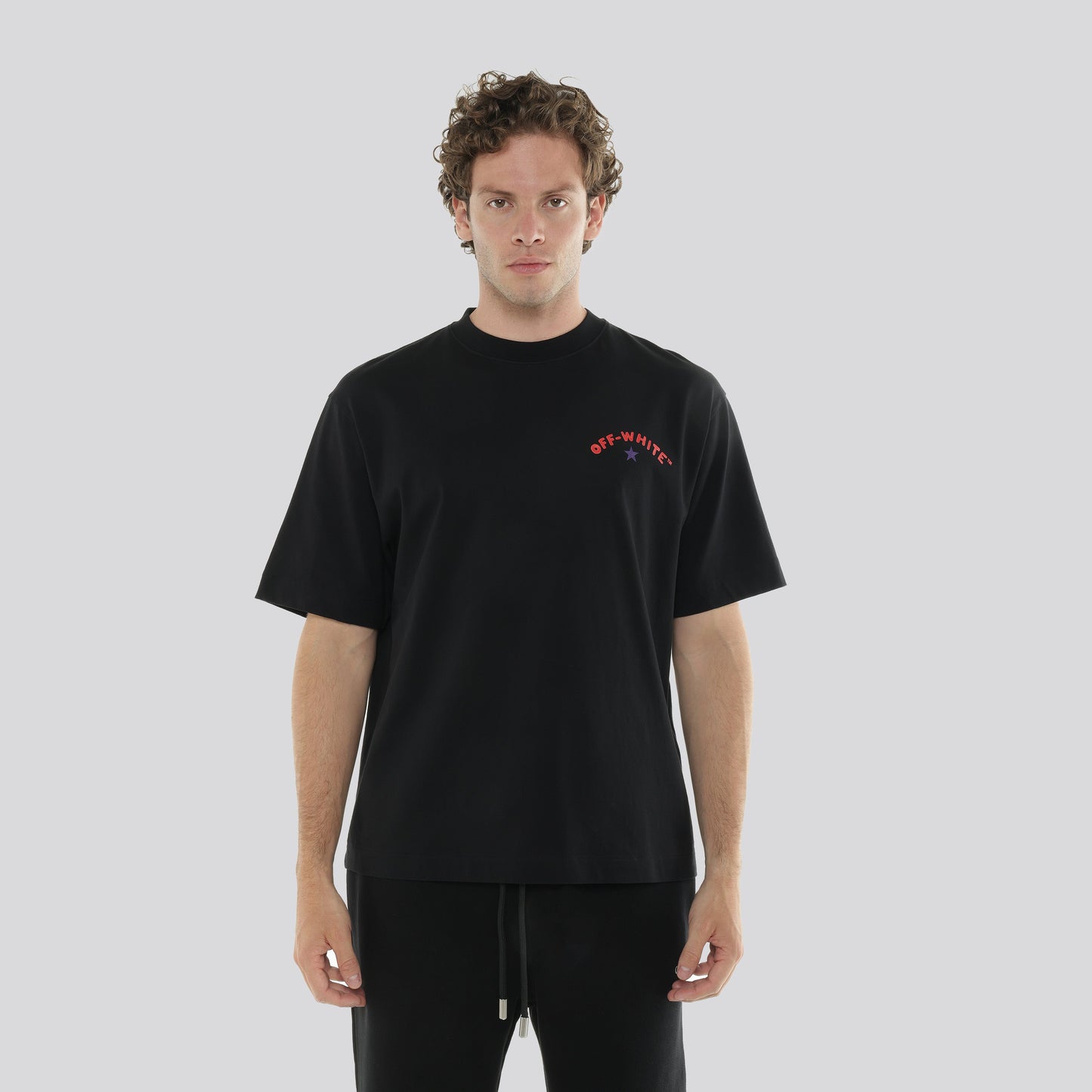 Camiseta Negra Off-White Star Arrow Skate