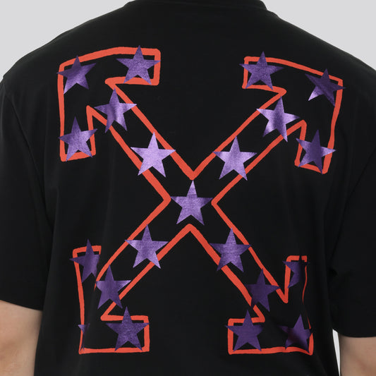 Camiseta Negra Off-White Star Arrow Skate