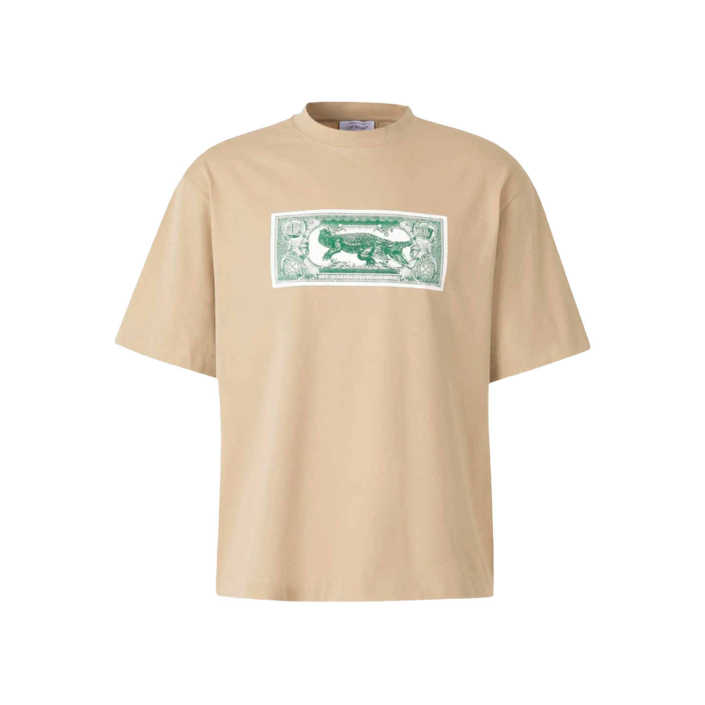 Camiseta Beige Off White Banknote