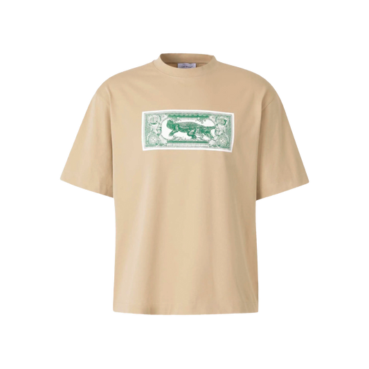 Camiseta Beige Off White Banknote