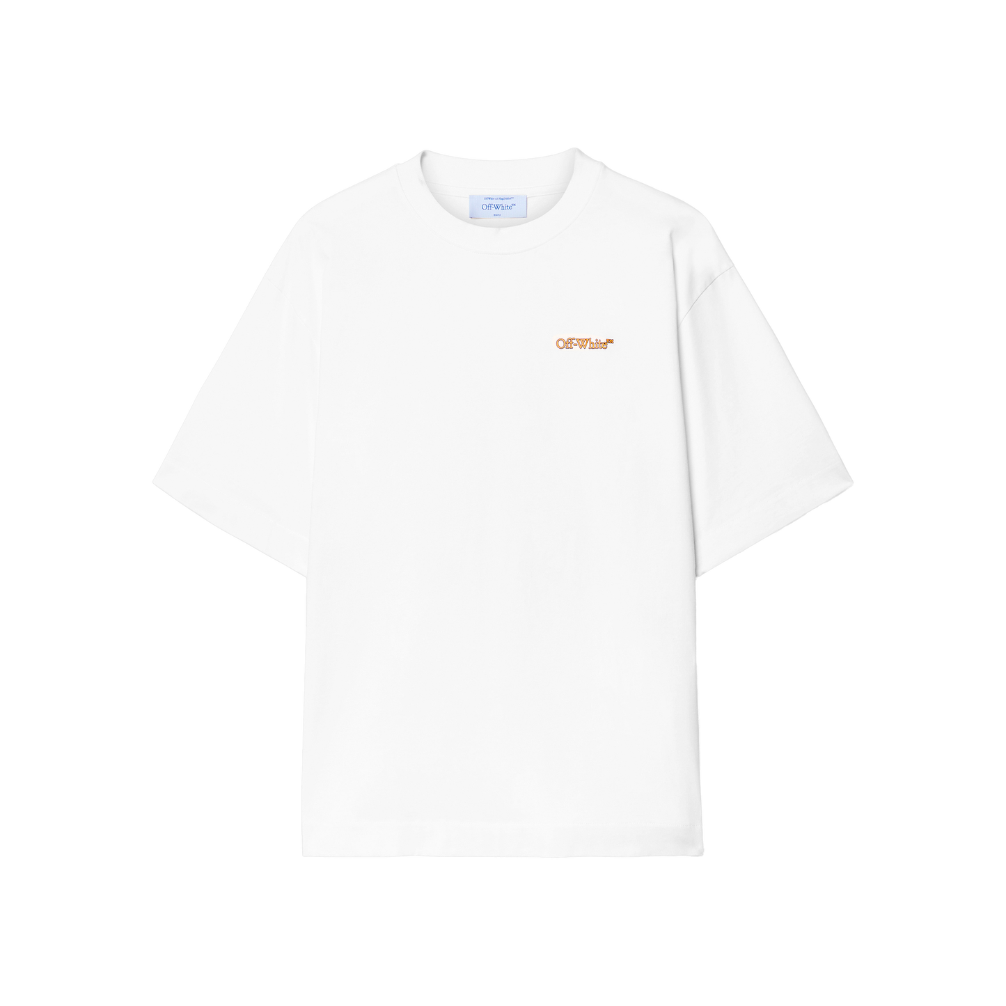 Camiseta Blanca Off-White Tape Arrow Skate