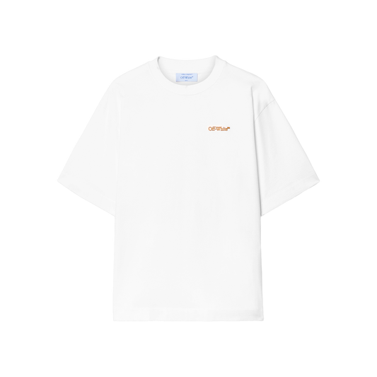 Camiseta Blanca Off-White Tape Arrow Skate