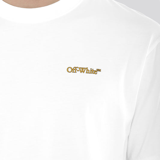 Camiseta Blanca Off-White Tape Arrow Skate