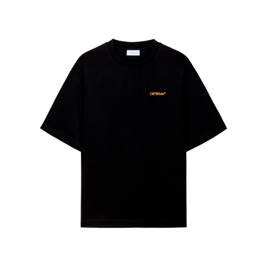 Camiseta Negra Off-White Tape Arrow Skate