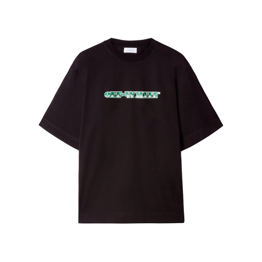 Camiseta Negra Off-White Cash Arrow Skate