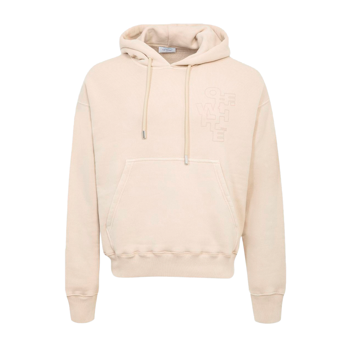 Buzo Tipo Hoodie Beige Off-White Outline Arrow