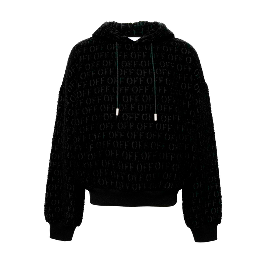 Buzo Tipo Hoodie Negro Off-White Boucle