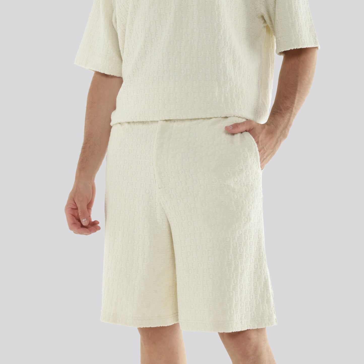 Short Beige Off White Off Monogram