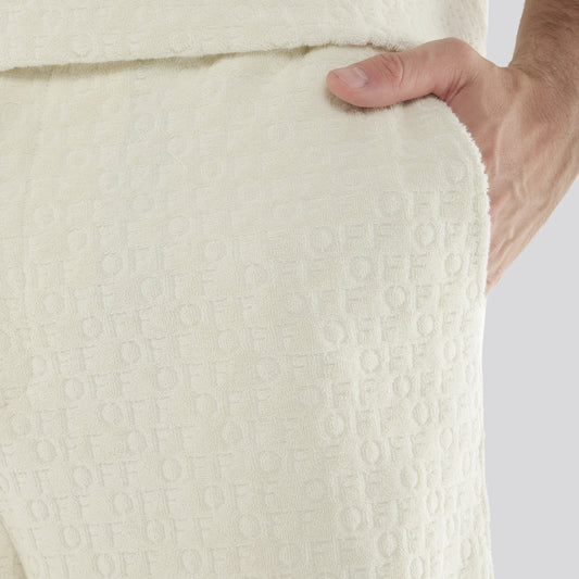 Short Beige Off White Off Monogram