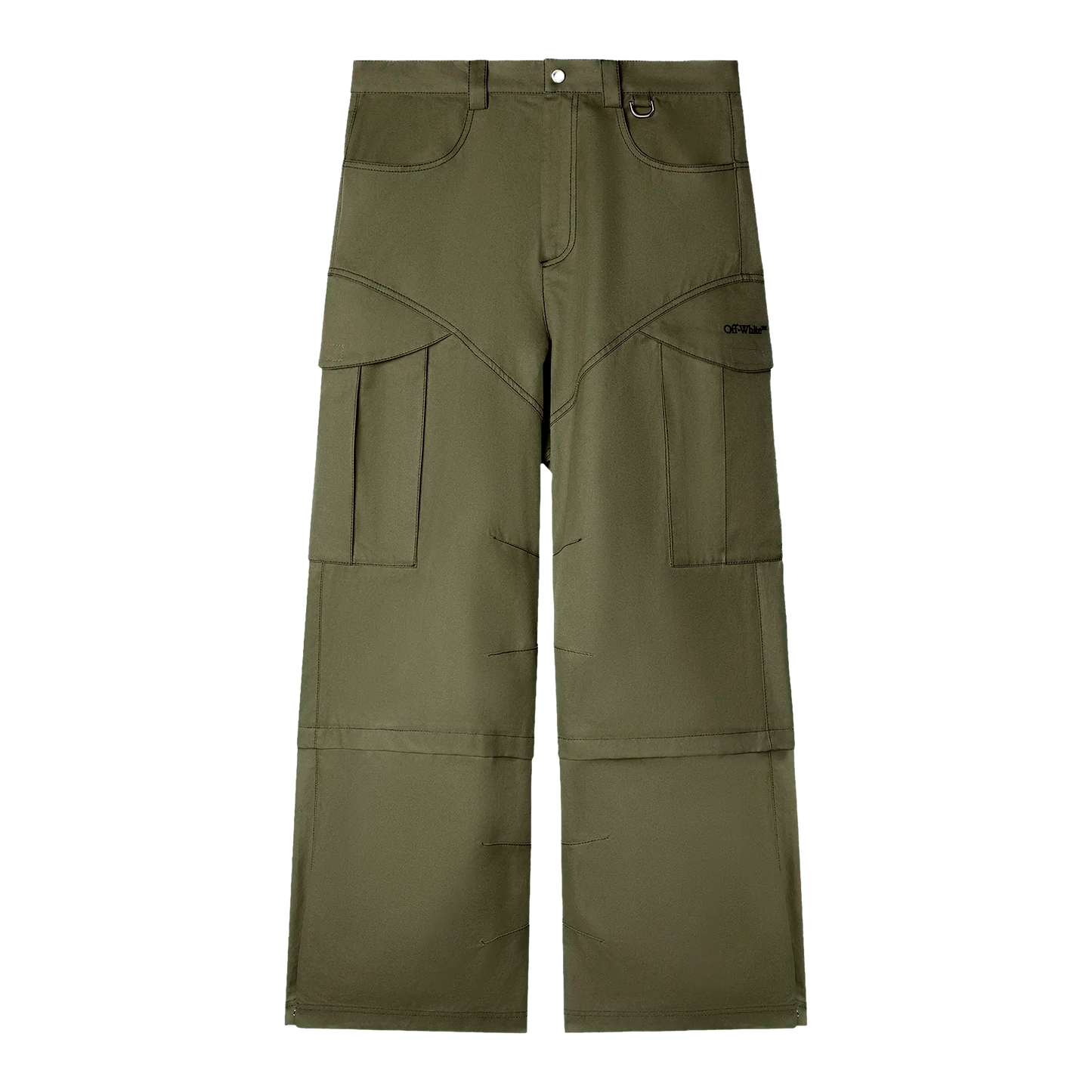 Pantalón Verde Off-White Cargo Arrow